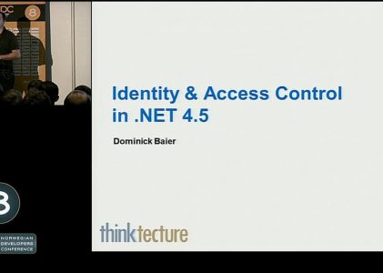 Authentication and Authorization in .NET 4.5