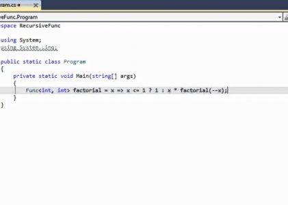 Recursive Functions in C#