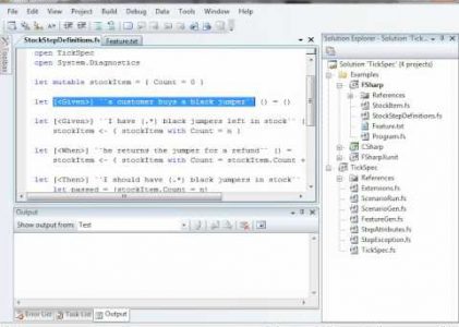 TickSpec: An F# BDD Framework